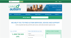 Desktop Screenshot of livingautism.com