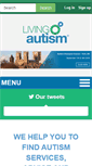 Mobile Screenshot of livingautism.com