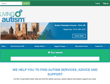 Tablet Screenshot of livingautism.com